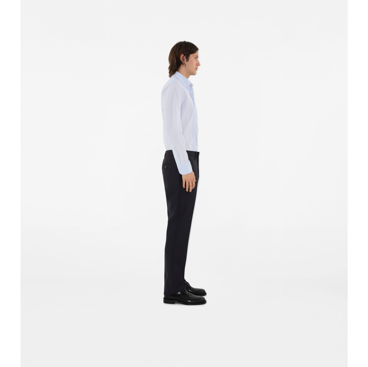 Pantalon de costume en laine et mohair