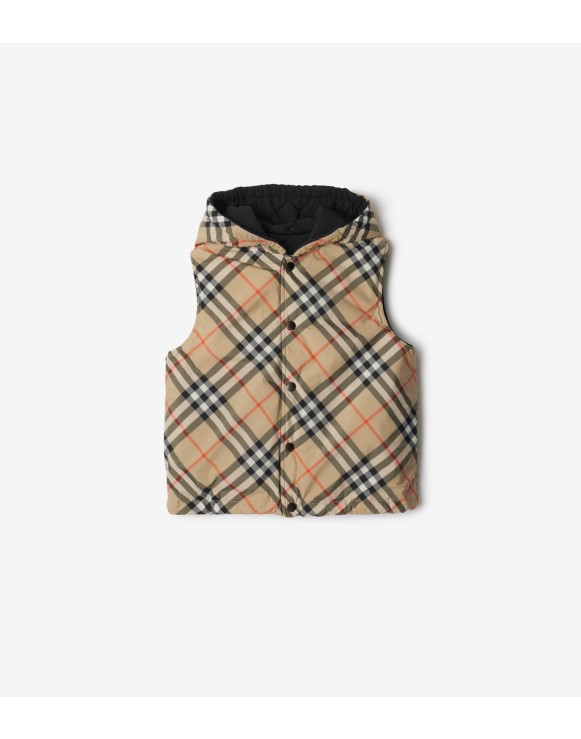 Reversible Check Gilet