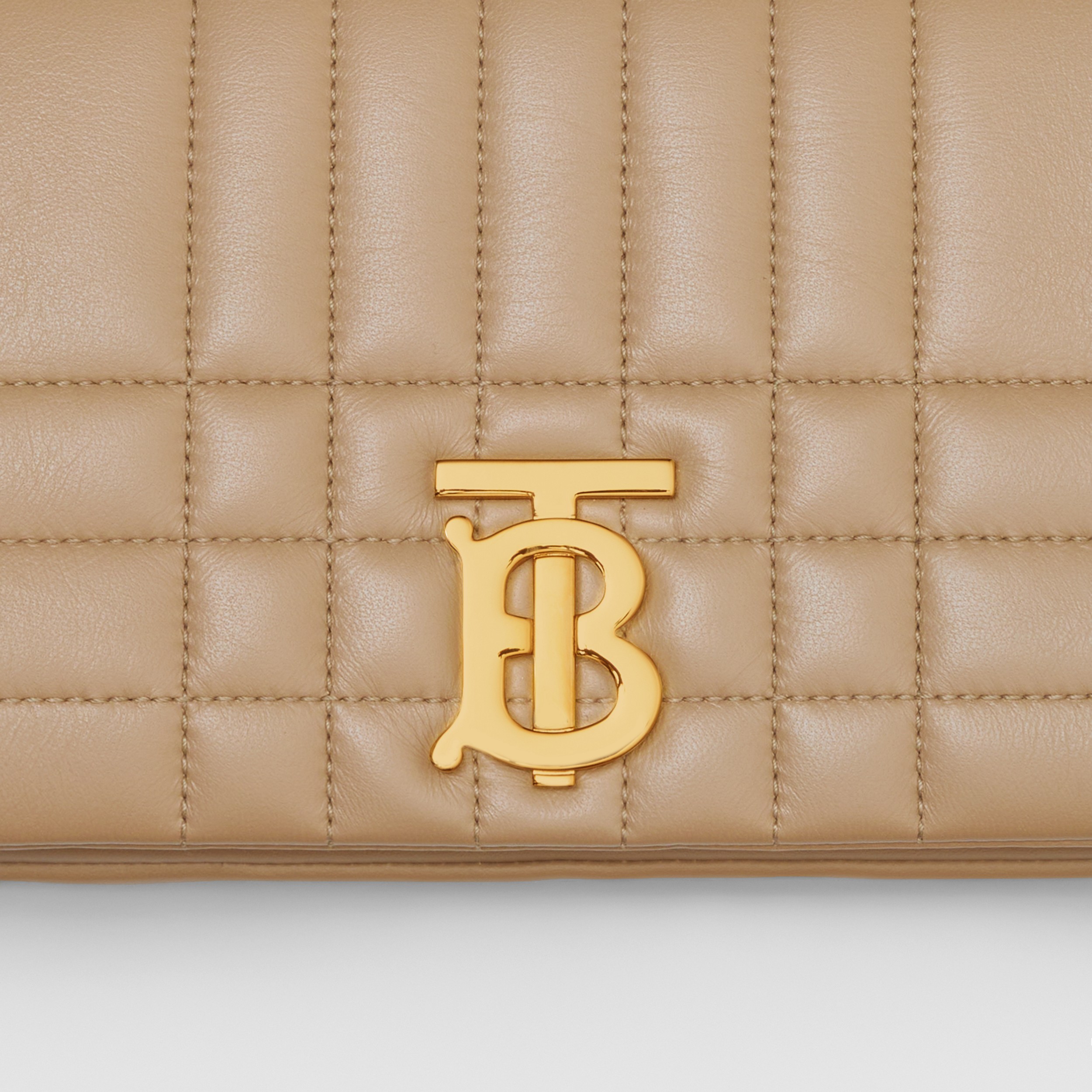 Quilted Leather Small Lola Bag in Oat Beige - Women | Burberry® Official - 2