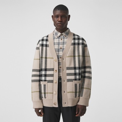 burberry cardigan mens