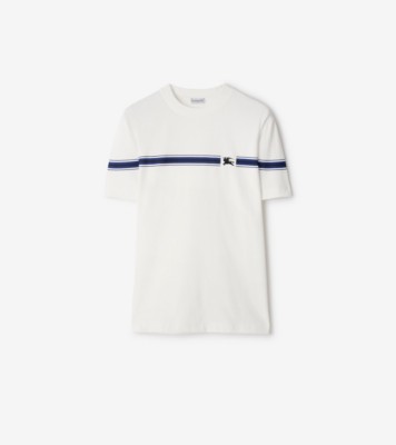 ストライプ コットンTシャツ (ソルト) - メンズ | Burberry®公式サイト