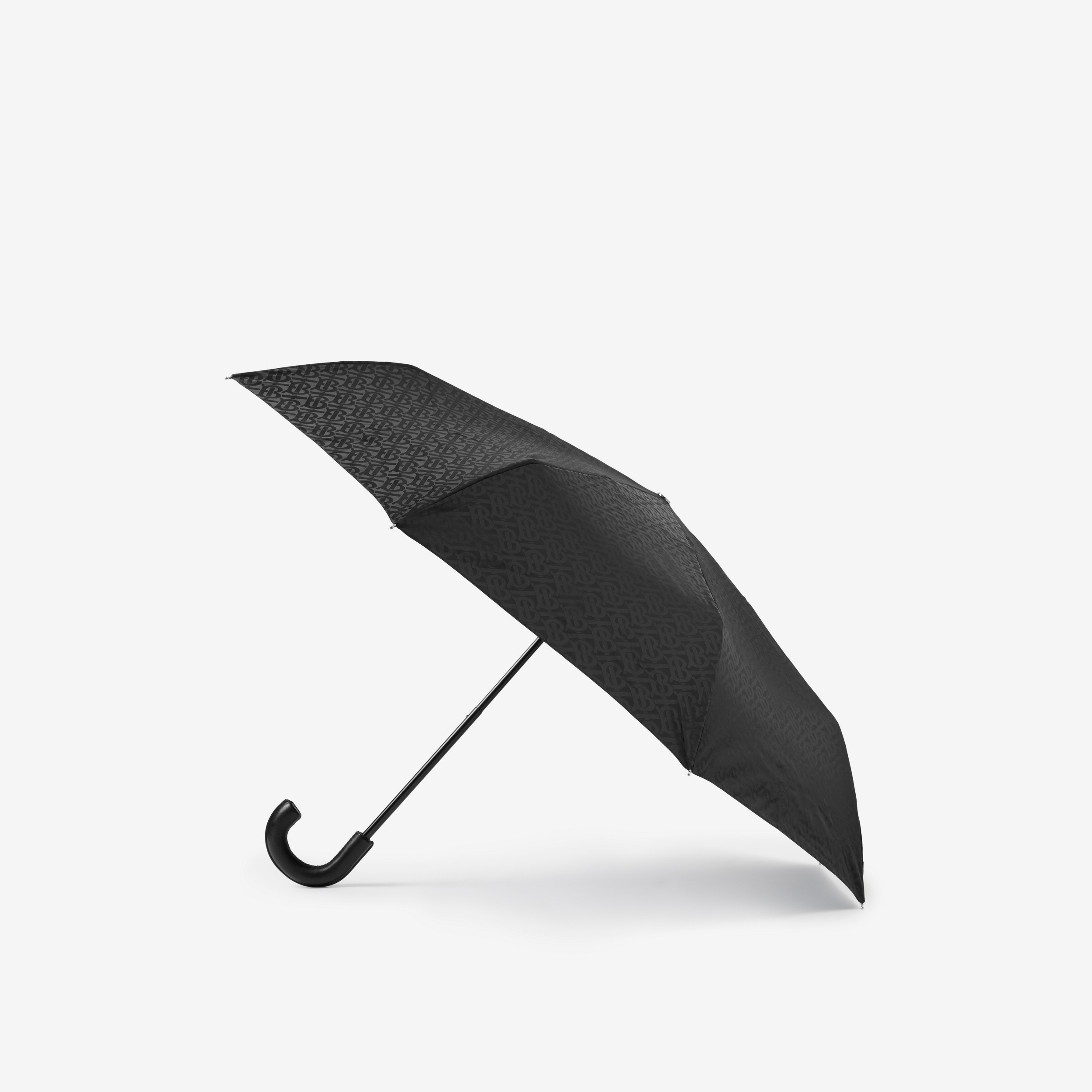 专属标识印花折叠雨伞 (黑色) | Burberry® 博柏利官网 - 2