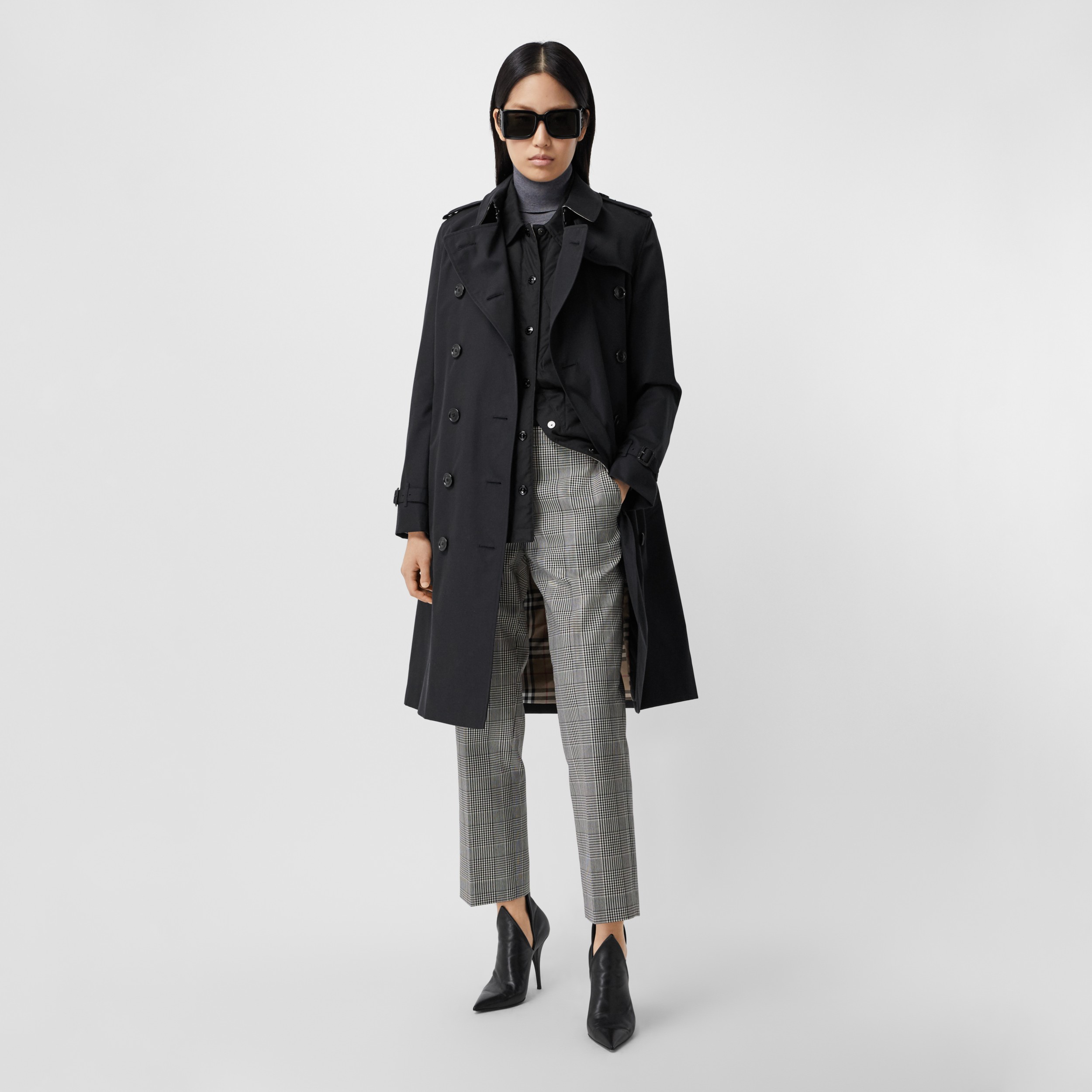 ロング ケンジントン ヘリテージトレンチコート ミッドナイト ウィメンズ バーバリー