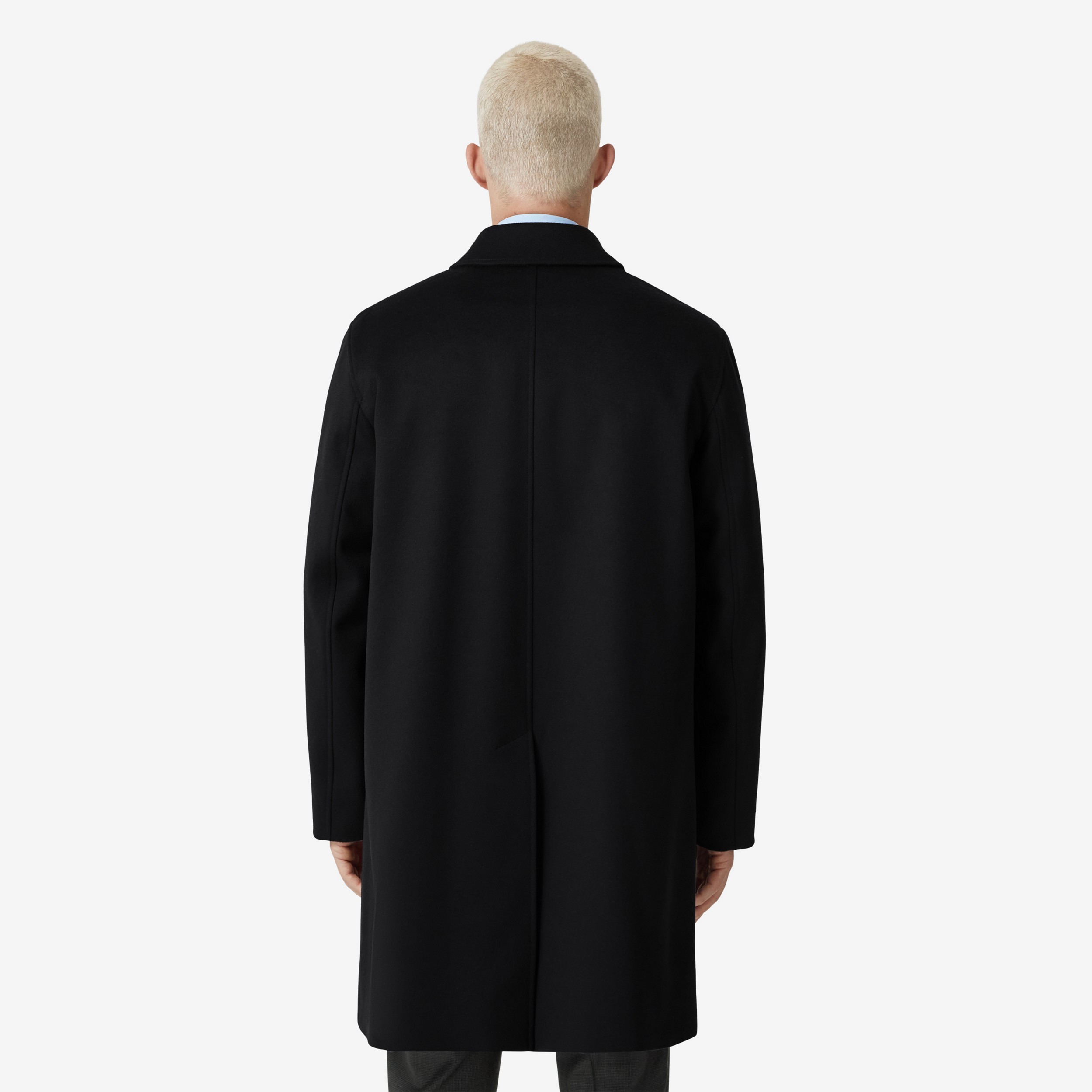 Cashmere Car Coat in Black - Men | Burberry® Official - 3