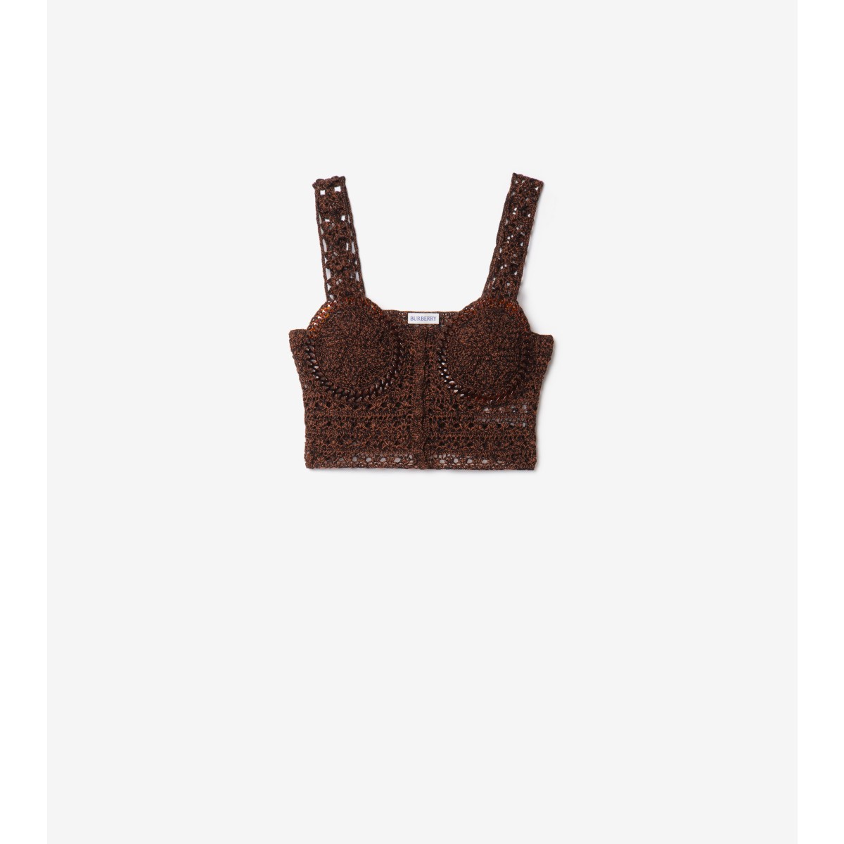  Cropped Crochet Mouliné Top