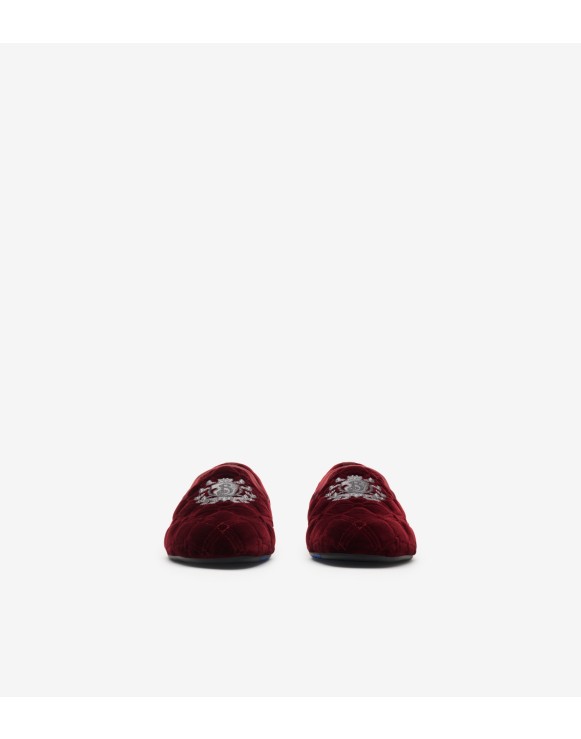 Quilted Velvet Estate Slippers