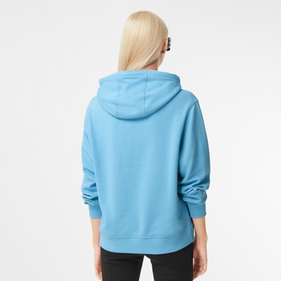 Burberry hoodie womens blue Clearance