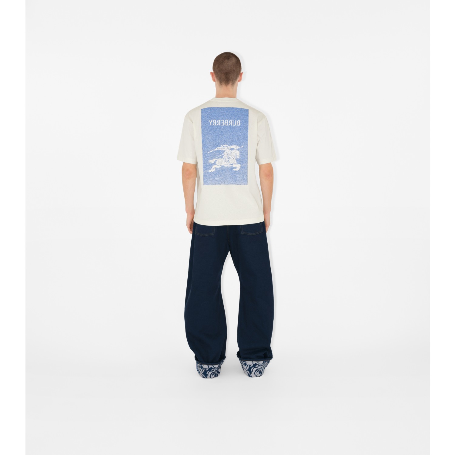 EKD Cotton T-shirt in Salt - Men | Burberry® Official