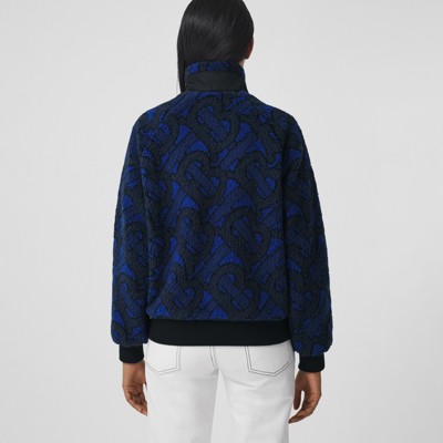 burberry monogram fleece jacquard jacket