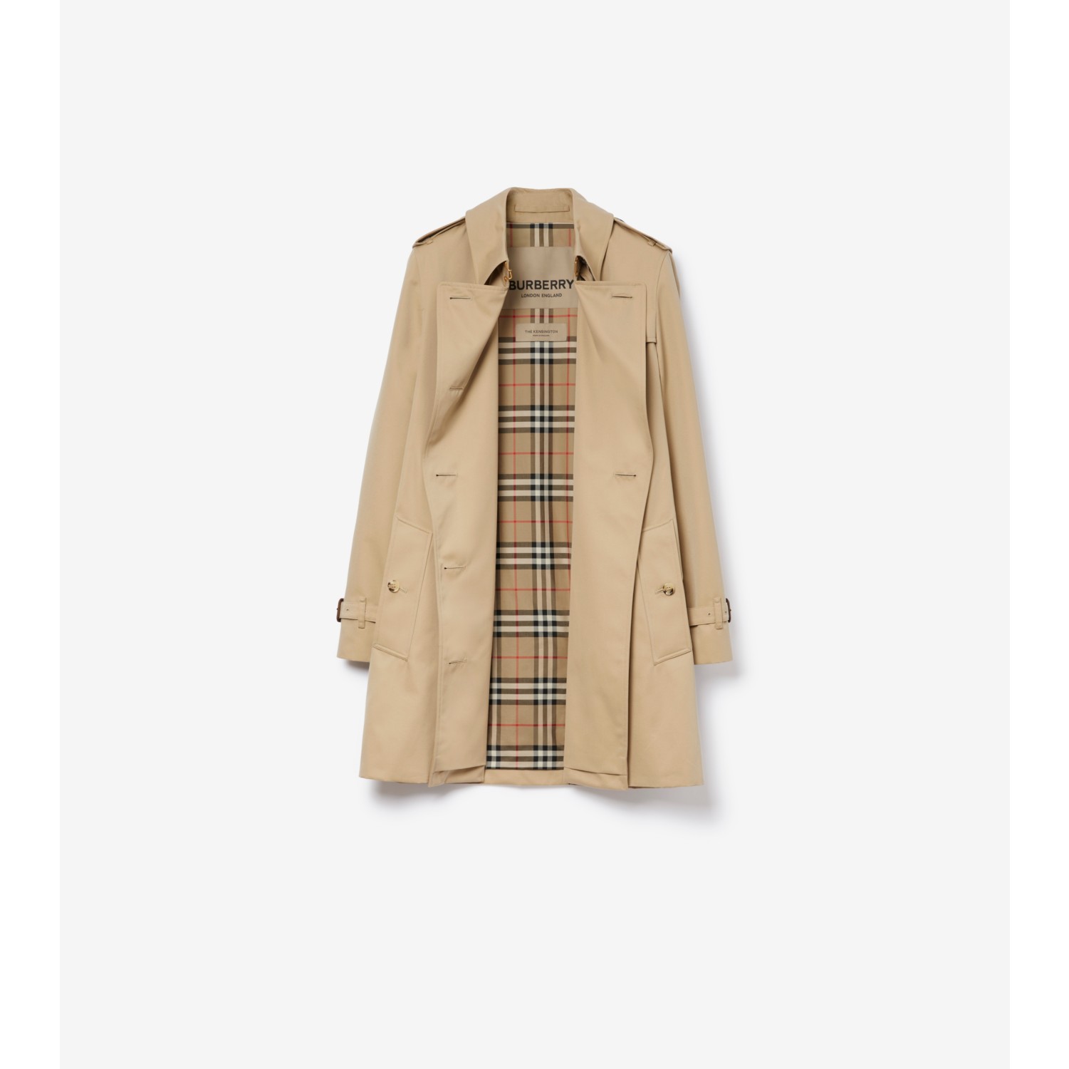 ショート ケンジントン ヘリテージ トレンチコート (ハニー) - ウィメンズ | Burberry®公式サイト