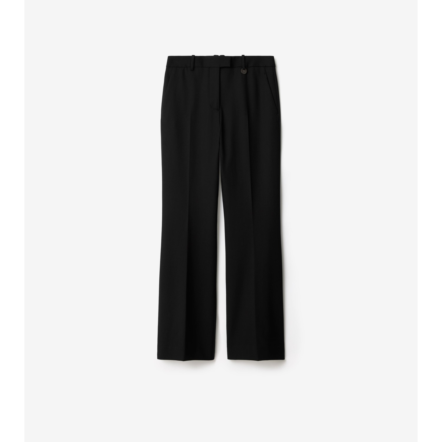 Wool Blend Tailored Trousers