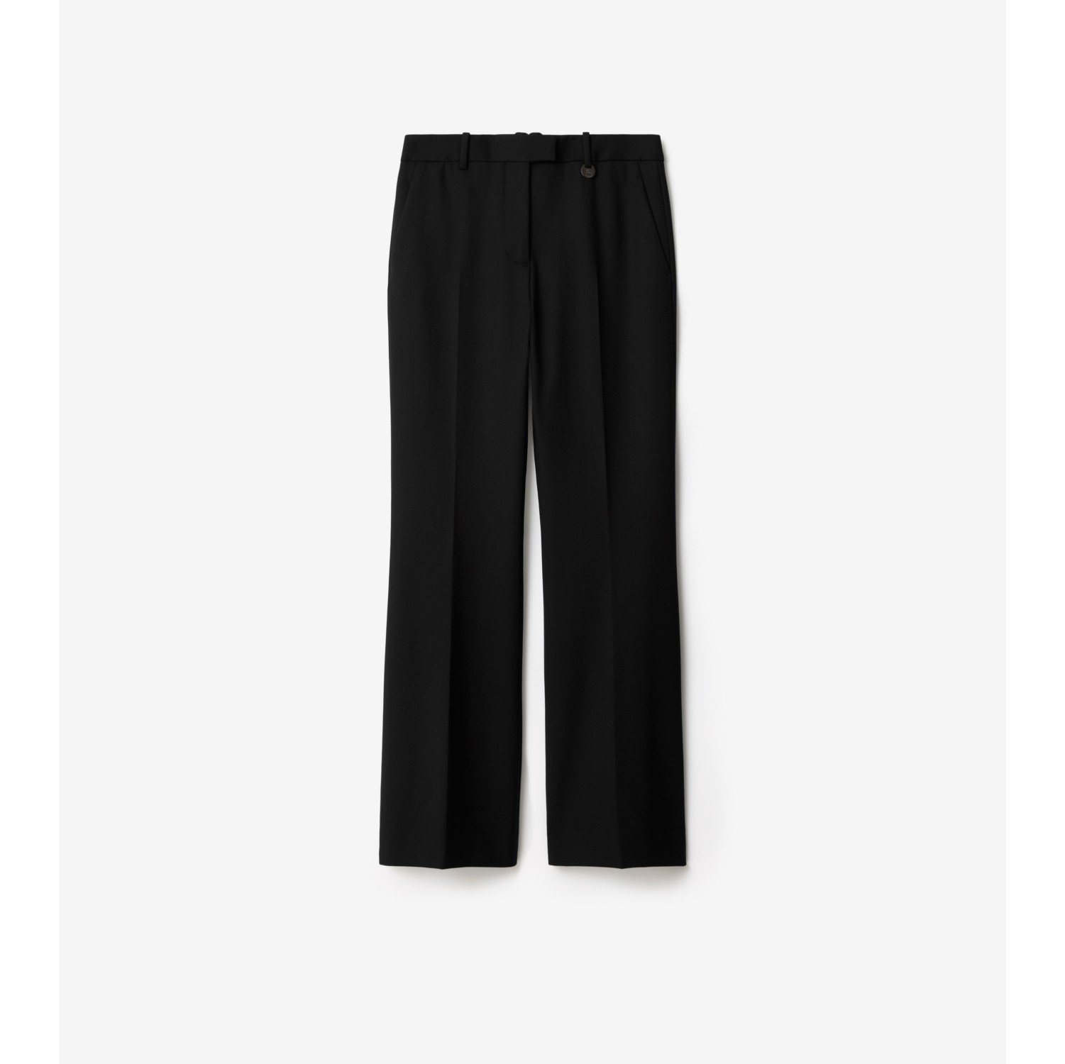 Wool Blend Tailored Trousers