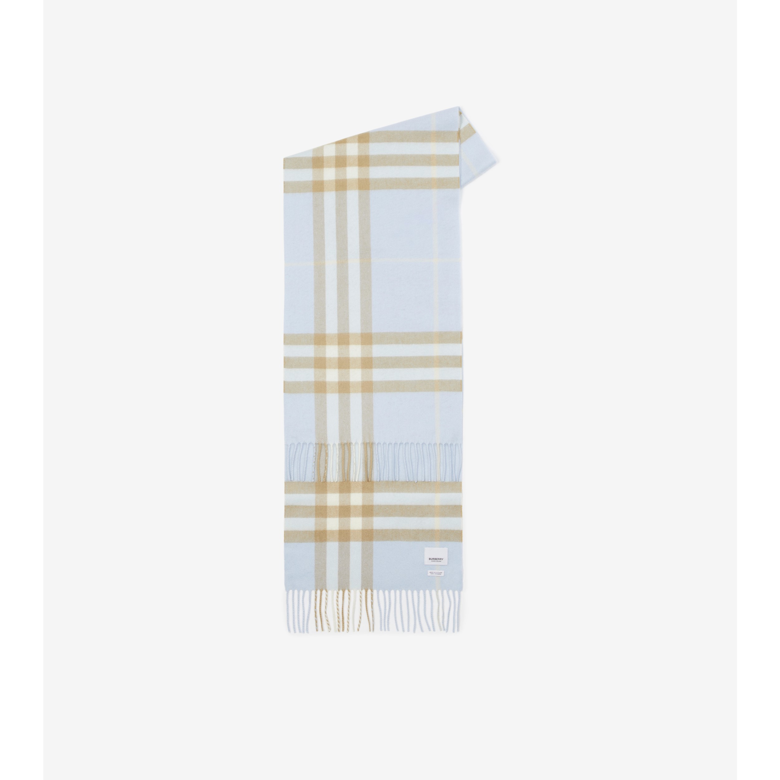 チェック カシミアスカーフ (ネイビー) | Burberry®公式サイト