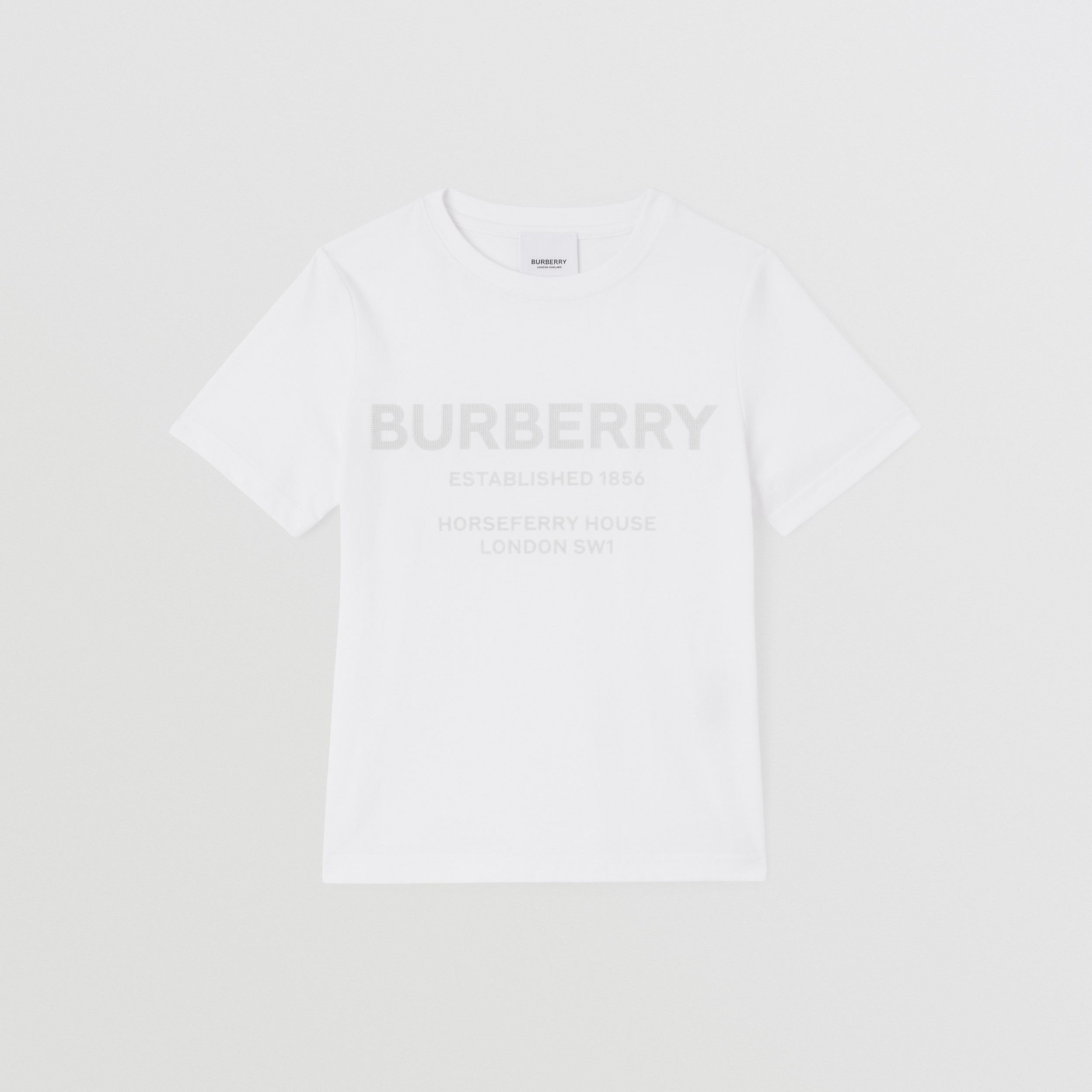 T-shirt en coton Horseferry (Blanc) | Site officiel Burberry® - 1