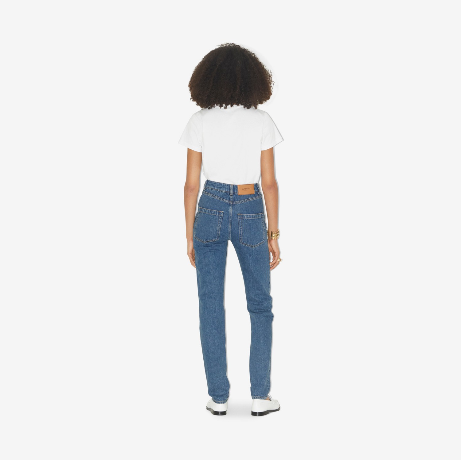 Calças jeans com corte slim (Azul Clássico) - Mulheres | Burberry® oficial