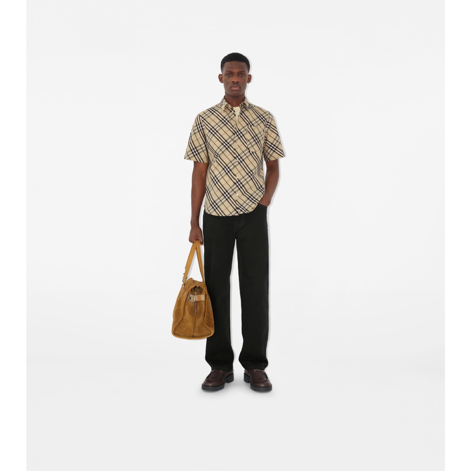 Relaxed Fit Check Cotton Shirt