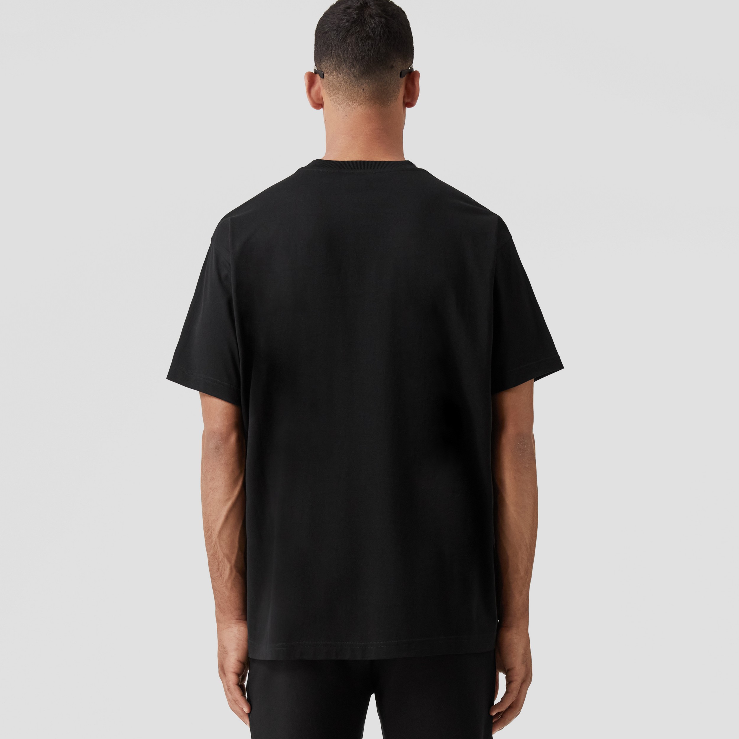 Prorsum Label Cotton T-shirt in Black - Men | Burberry® Official - 3