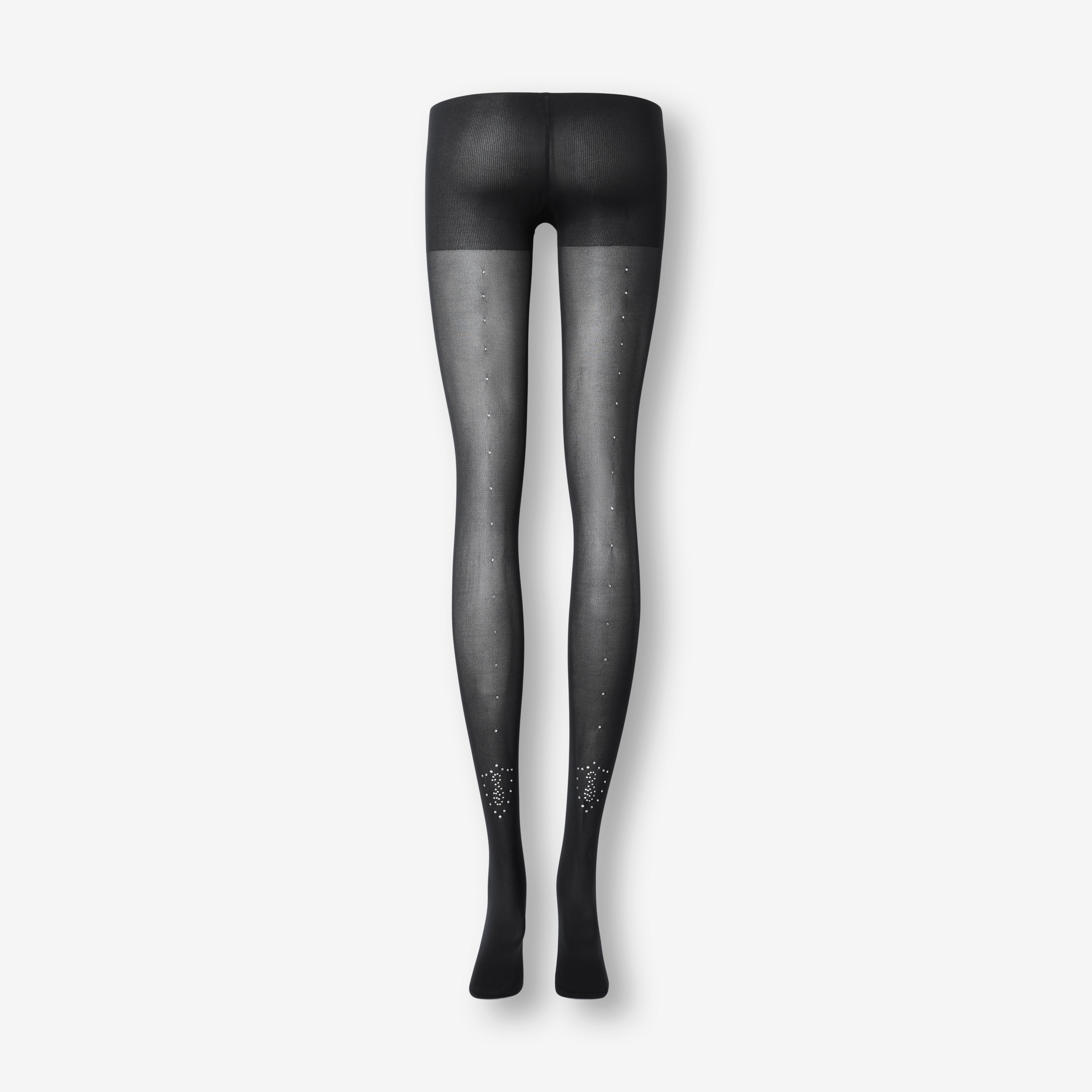 Crystal Letter Graphic Tights in Black - Women | Burberry® Official - 2