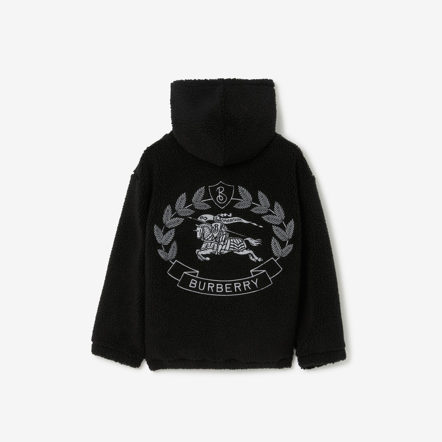 EKD Fleece Hoodie in Black | Burberry® Official