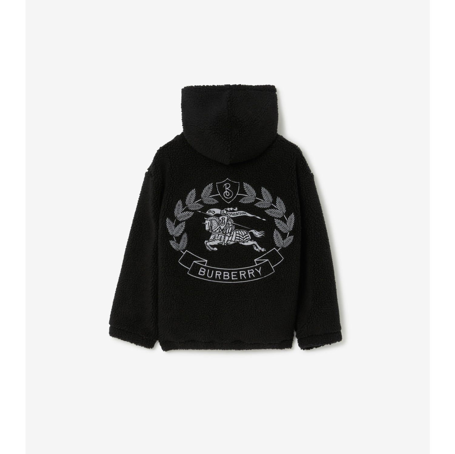 Burberry embroidered logo hoodie sale