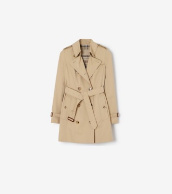 Long Chelsea Heritage Trench Coat in Honey Women Burberry Official