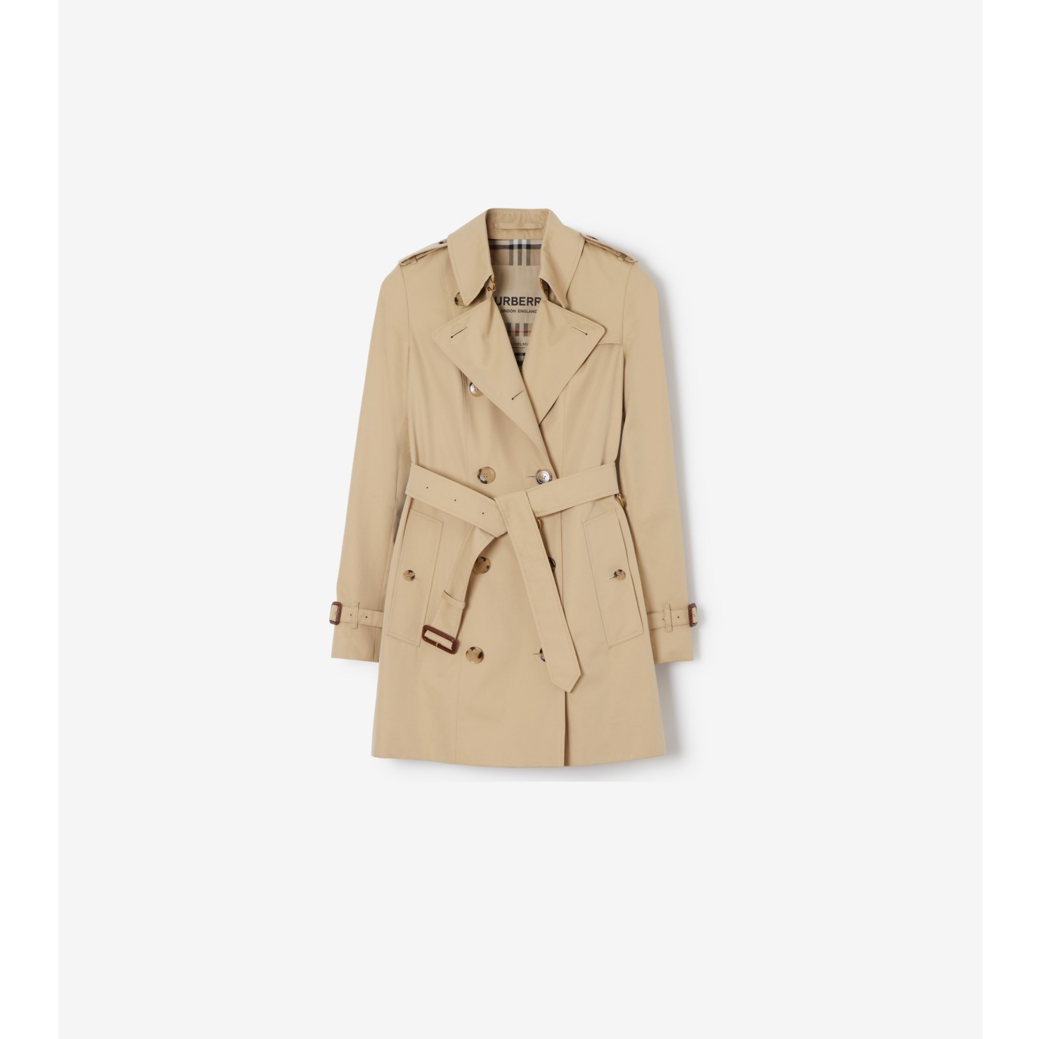 Short Chelsea Heritage Trench Coat in Honey - Women | Burberry® Official