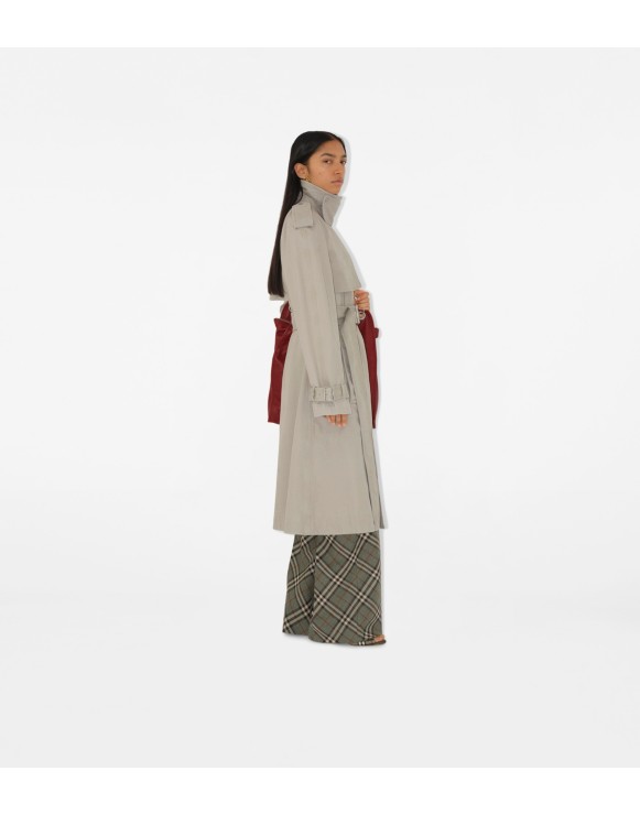 Long Cotton Trench Coat