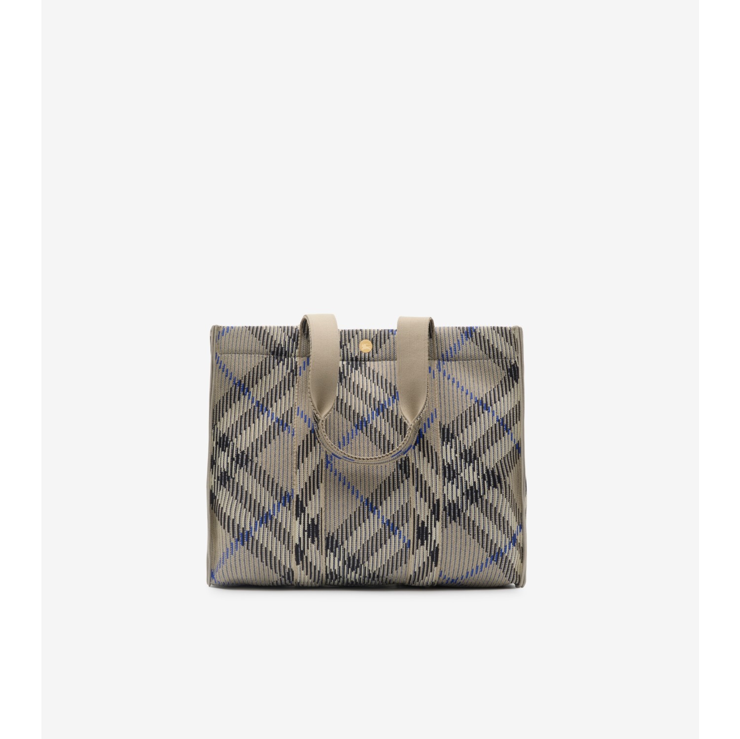 Medium Check Knitted Tote