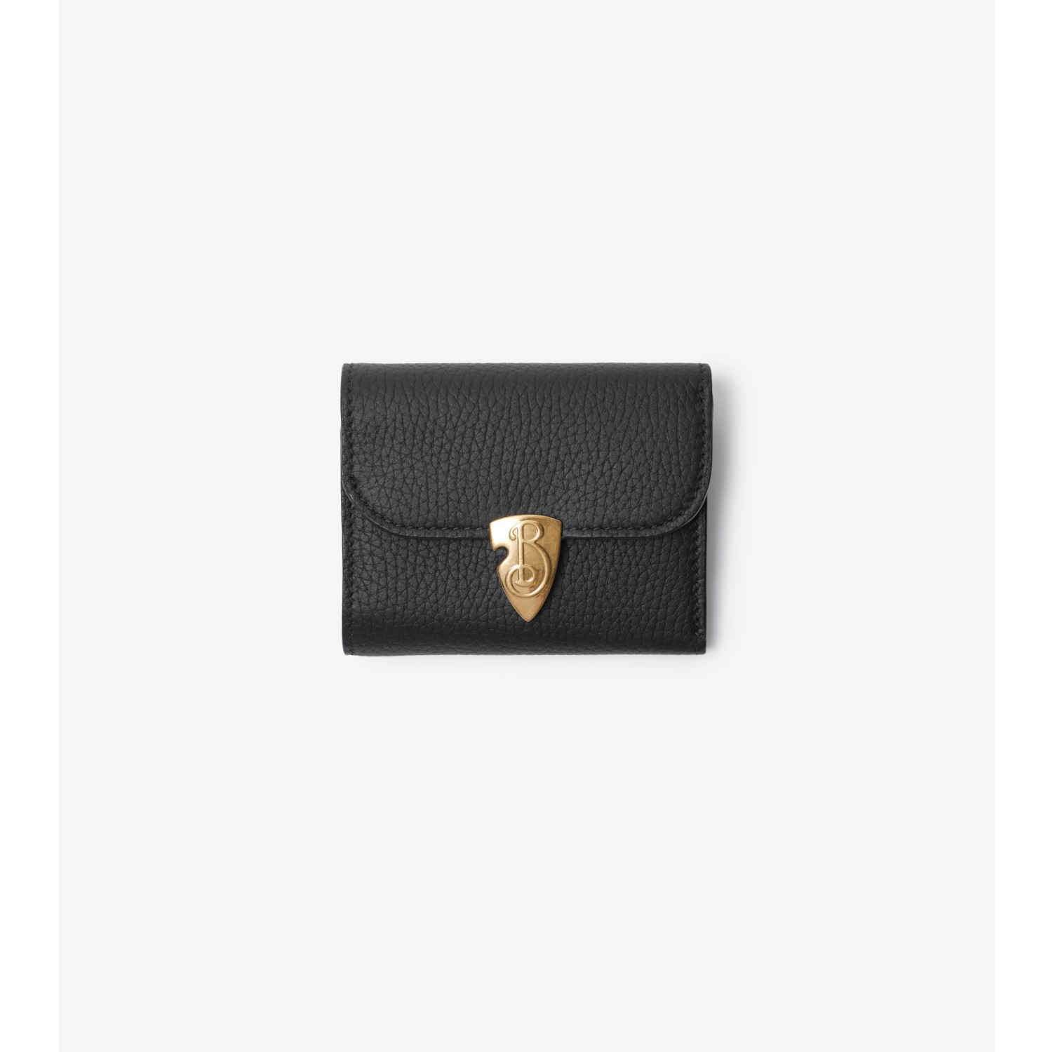 B Shield Wallet in Black Women Burberry Official