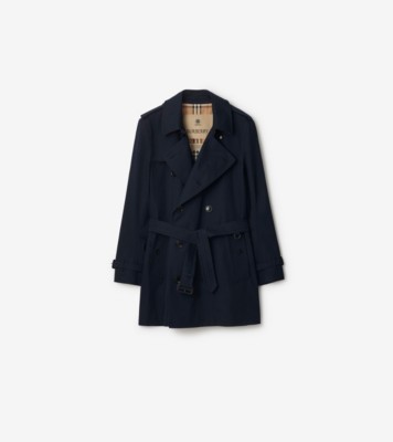 BURBERRY　LONDON★ 中綿コート★160 Short Kensington Heritage Trench Coat in Coal blue - Men, Cotton