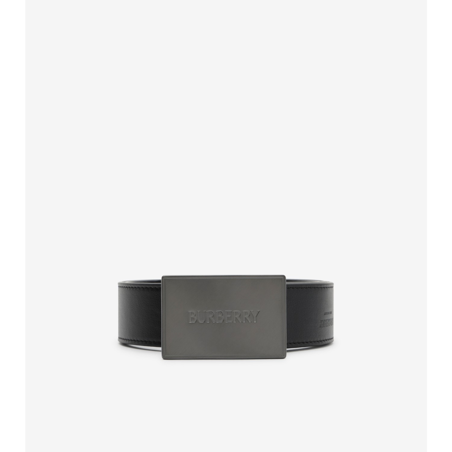 Reversible Leather Logo Buckle Belt​