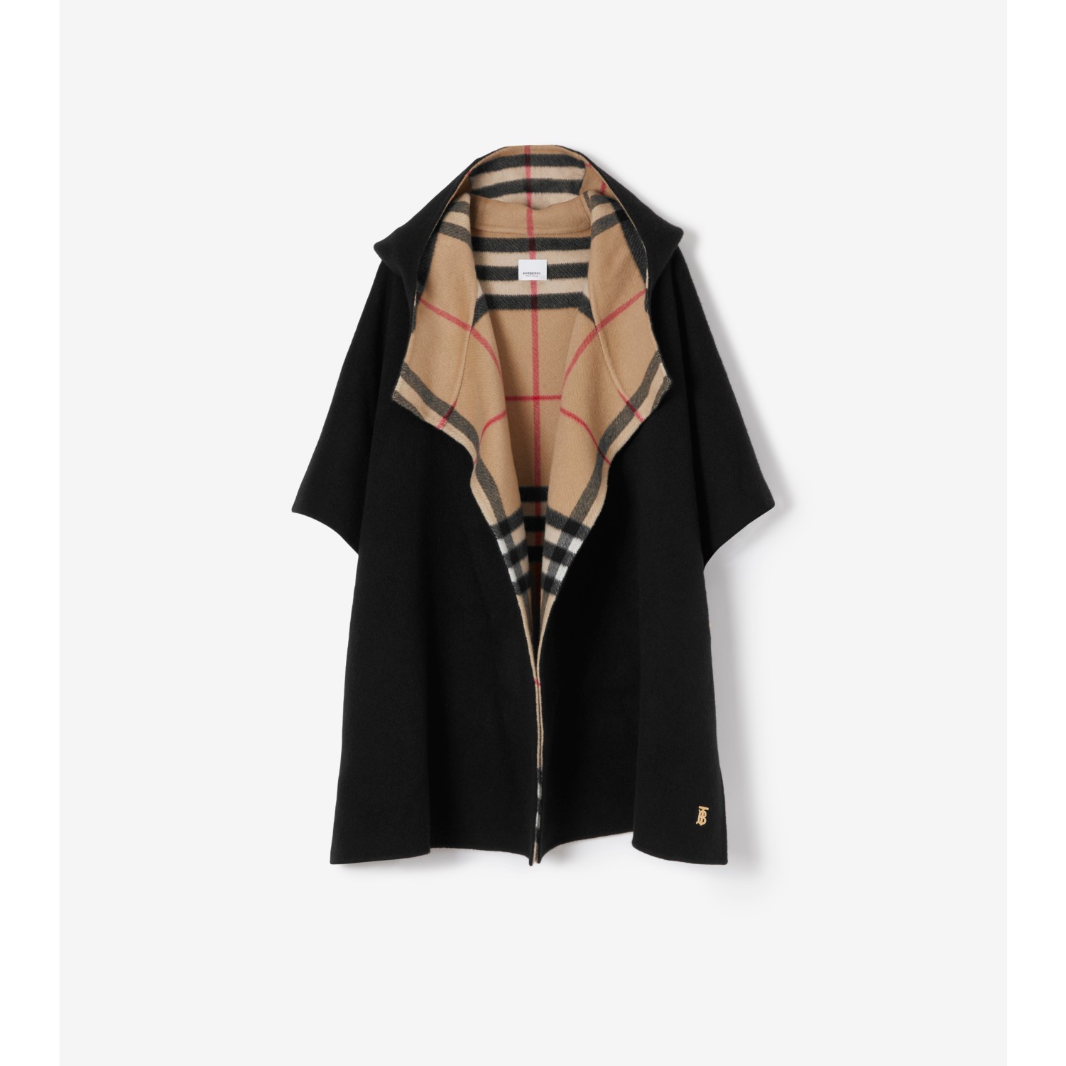 Burberry cashmere hooded store trench coat