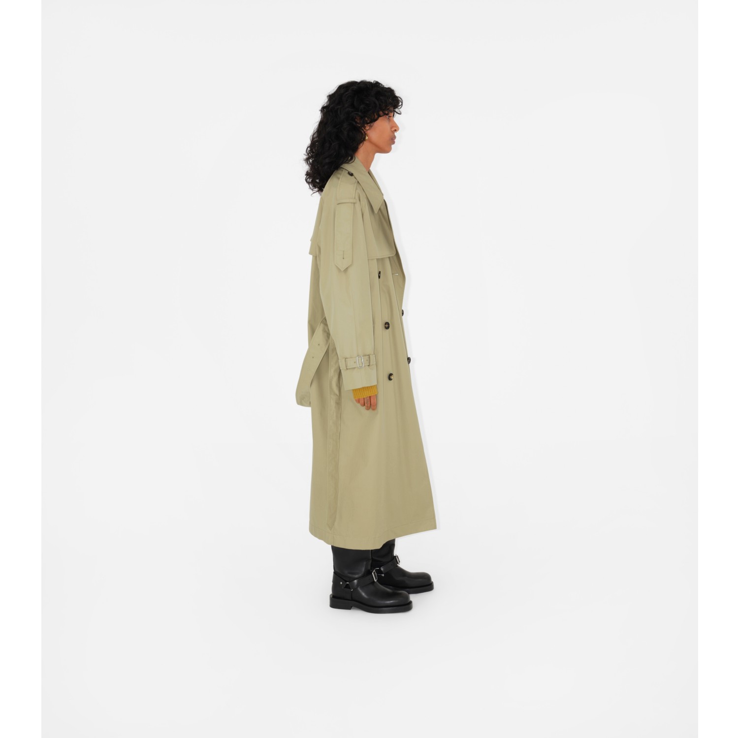 Trench coat Castleford de gabardine longo