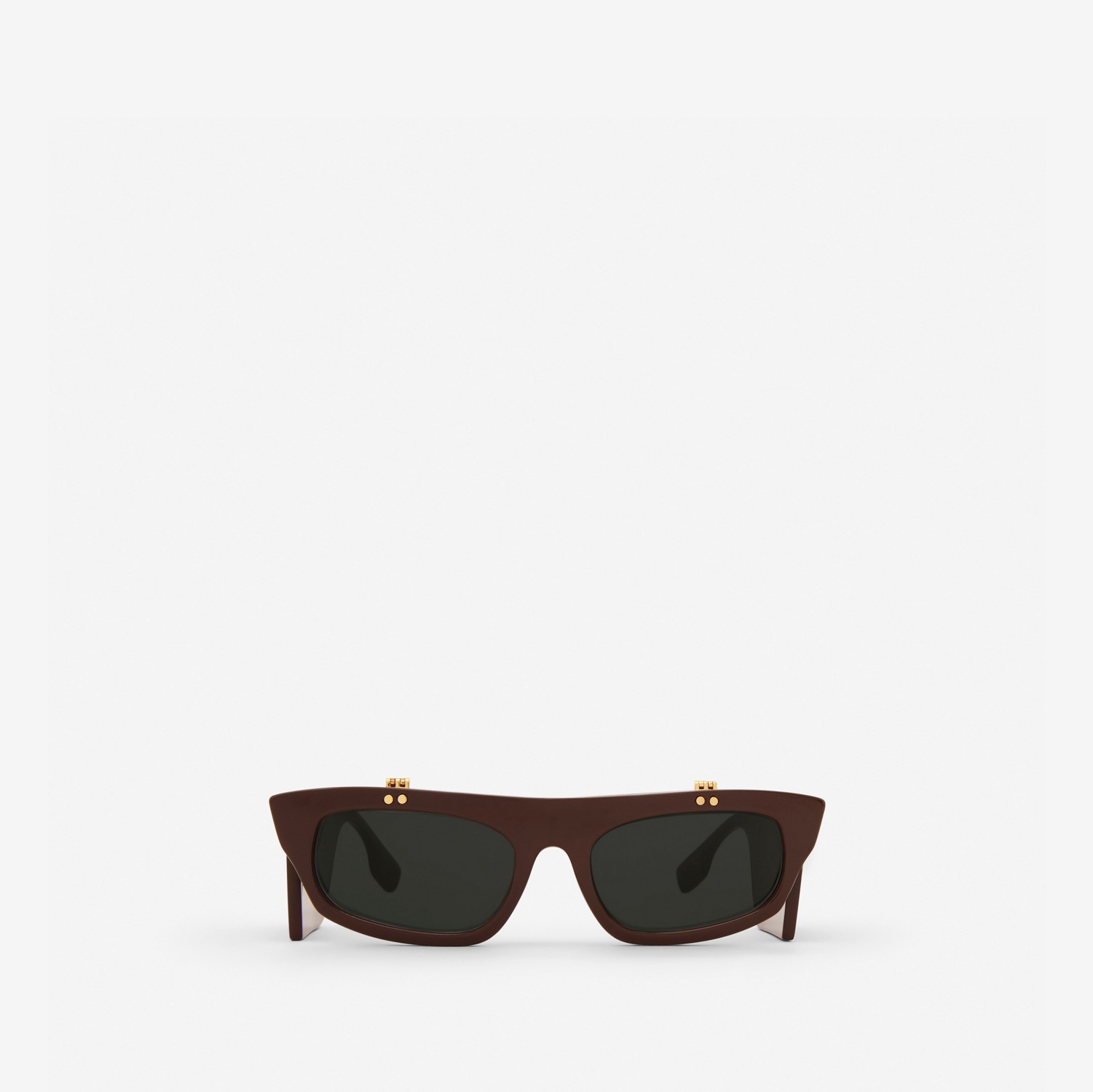Gafas de sol Palmer con montura de ojo de gato abatible (Marrón Oscuro) - Mujer | Burberry® oficial