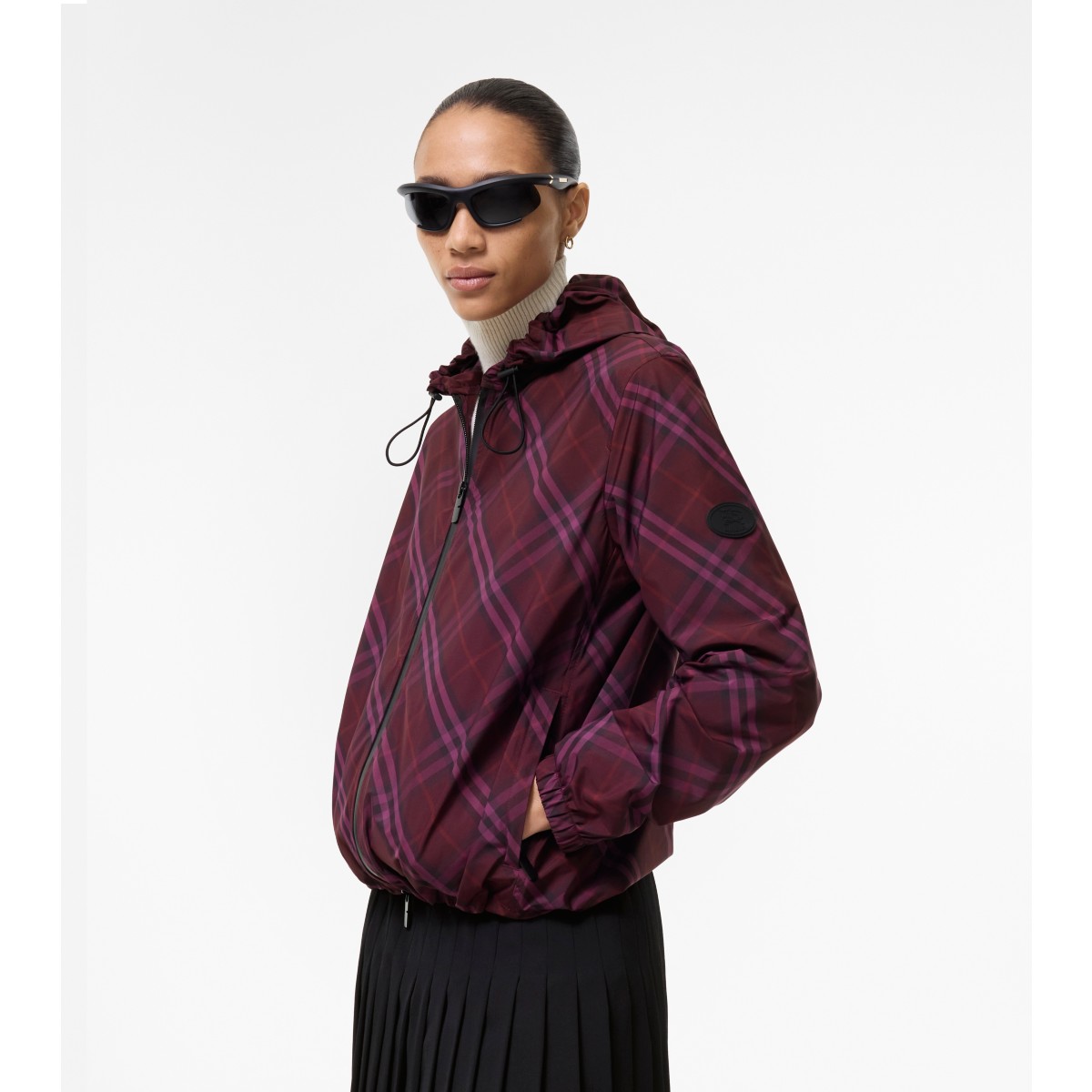  Check Salcombe Hooded Jacket