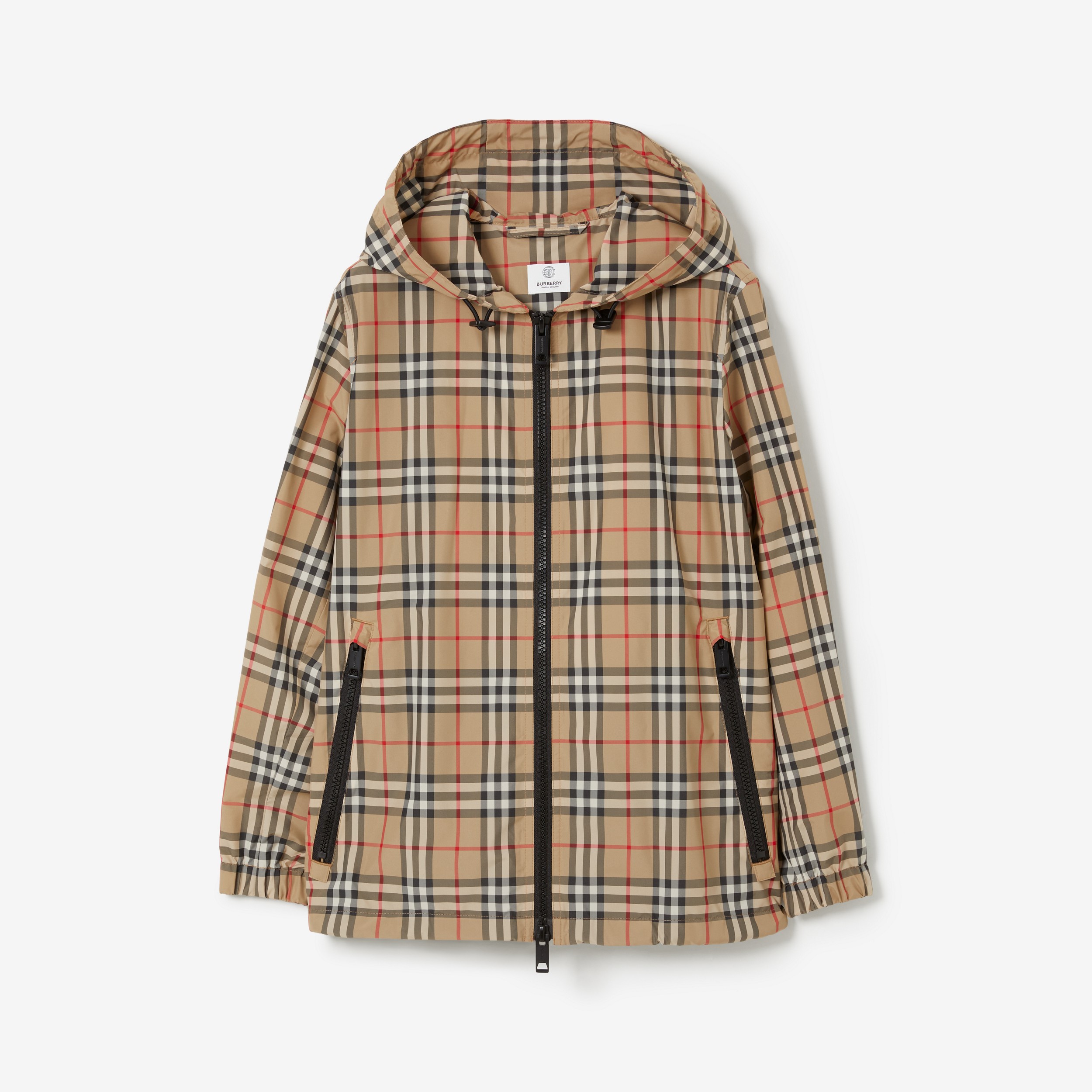 Vintage Check Hooded Jacket in Archive Beige - Women | Burberry® Official - 1