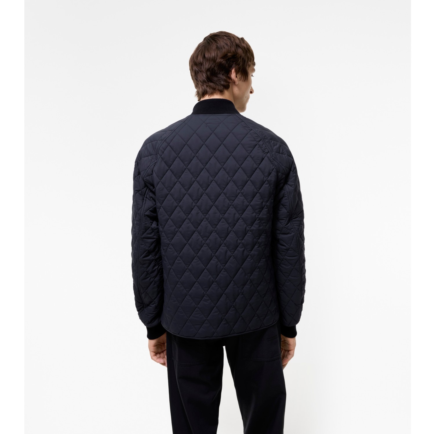 Quilted Nylon Jacket in Navy - Men | Burberry® Official