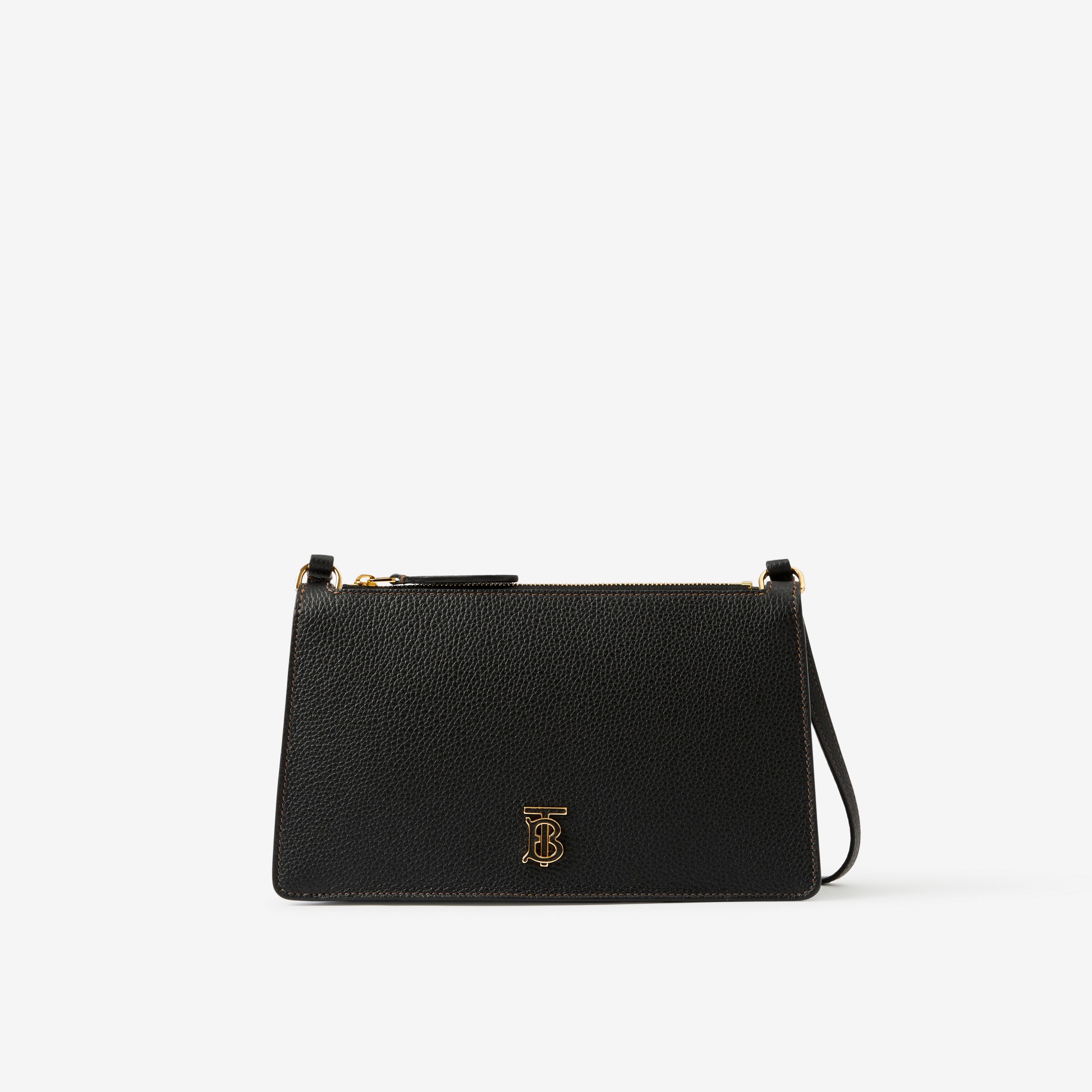 Mini TB Shoulder Pouch in Black - Women | Burberry® Official - 1