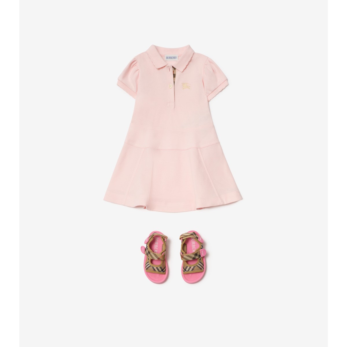  Check Polo Shirt Dress