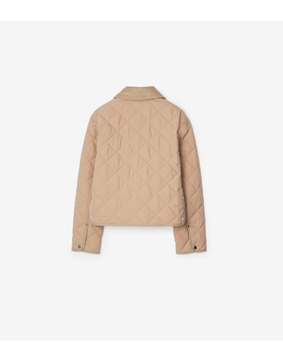 Cropped Quilted Thermoregulated Barn Jacket