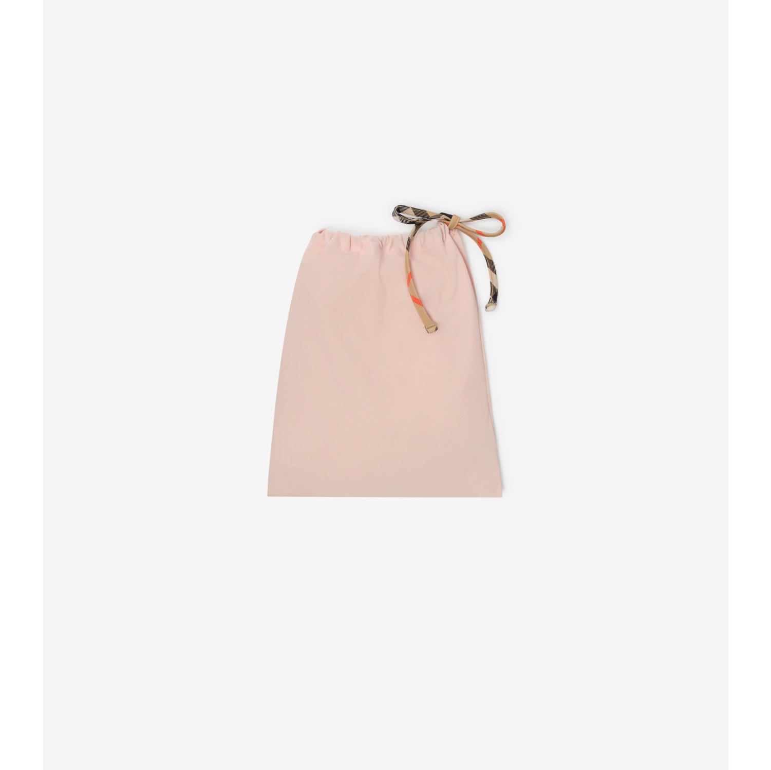Check Trim Bikini Top in Bouquet pink - Women, Nylon | Burberry