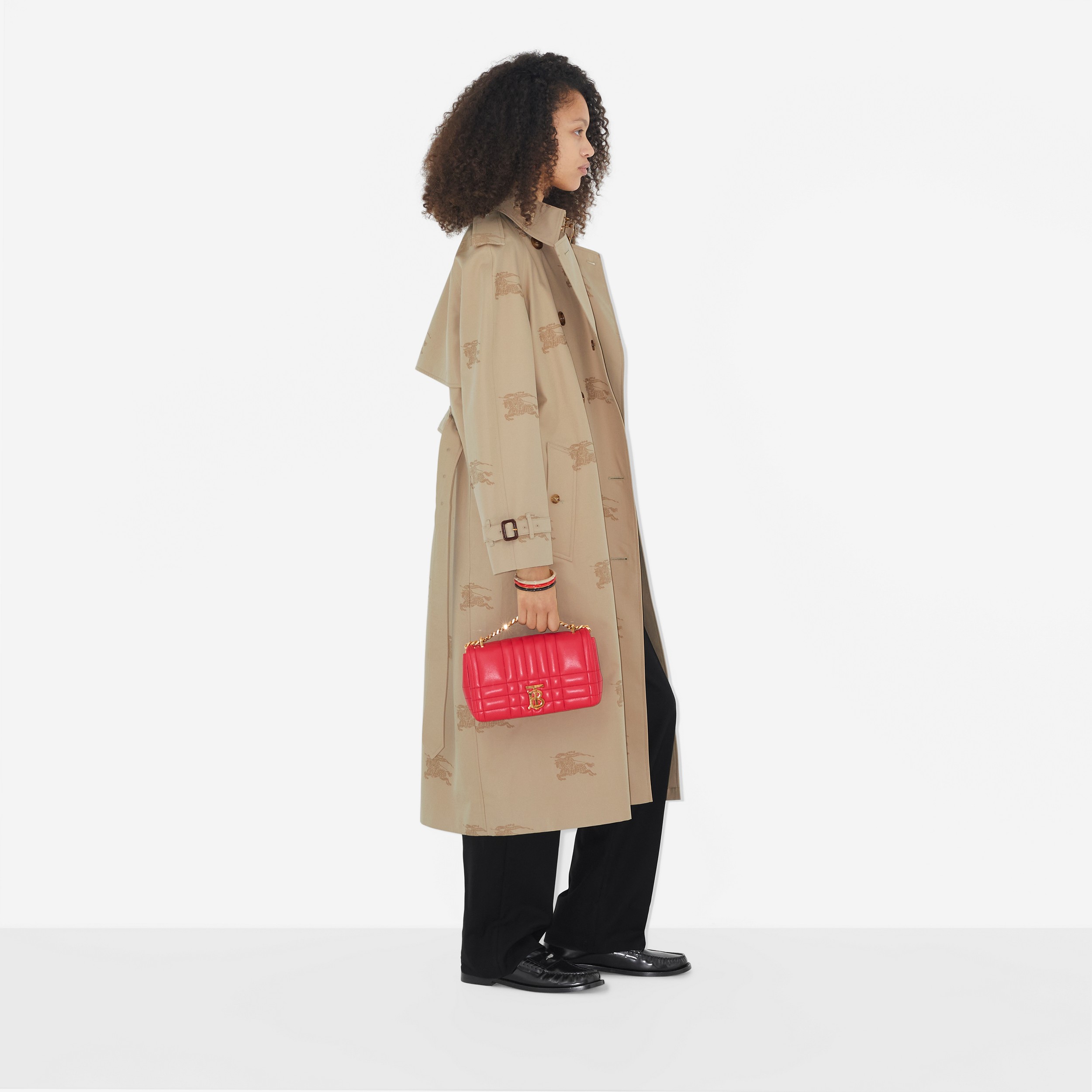 EKD Cotton Gabardine Trench Coat in Soft Fawn - Women | Burberry® Official - 3