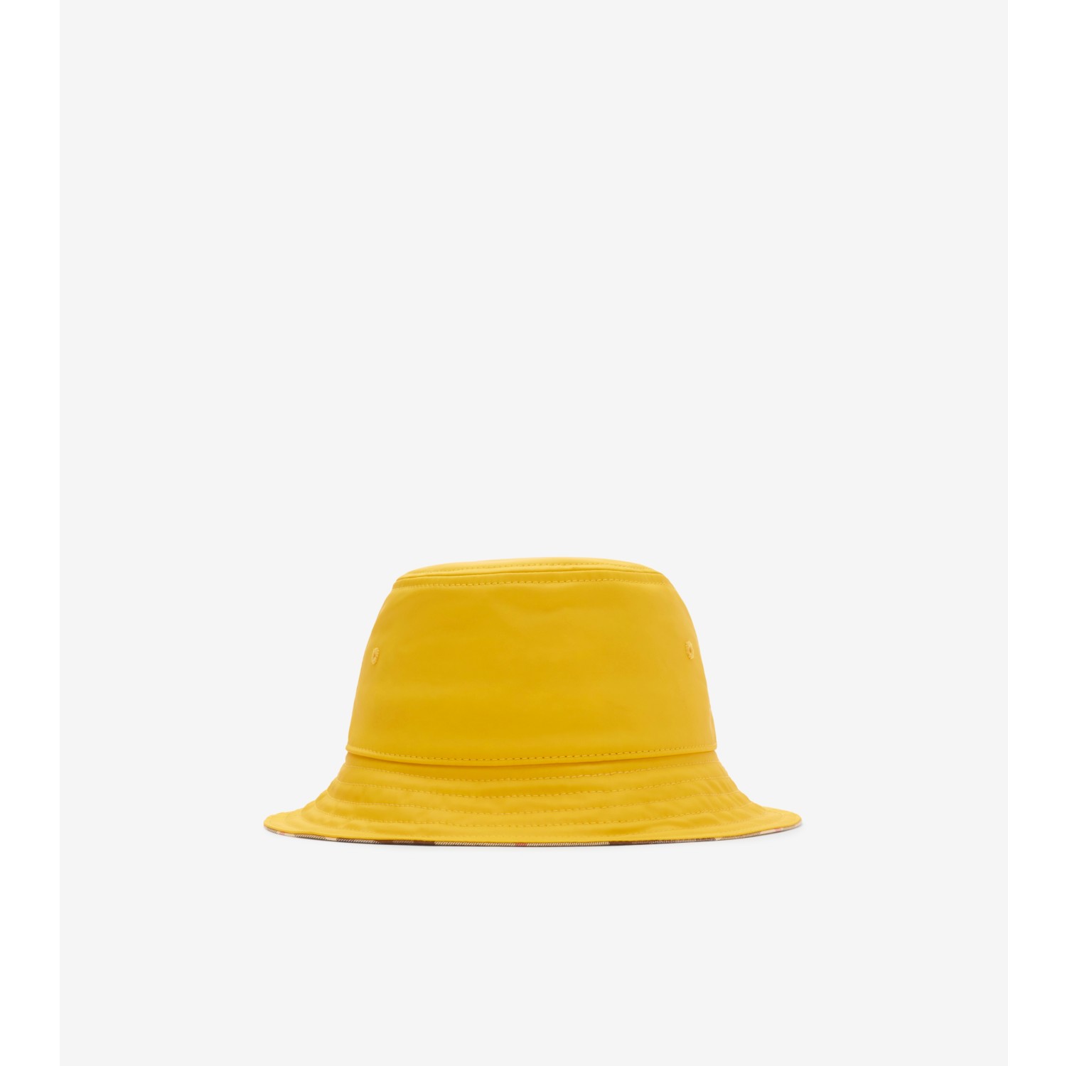 Cotton Bucket Hat in Marigold Children Burberry Official