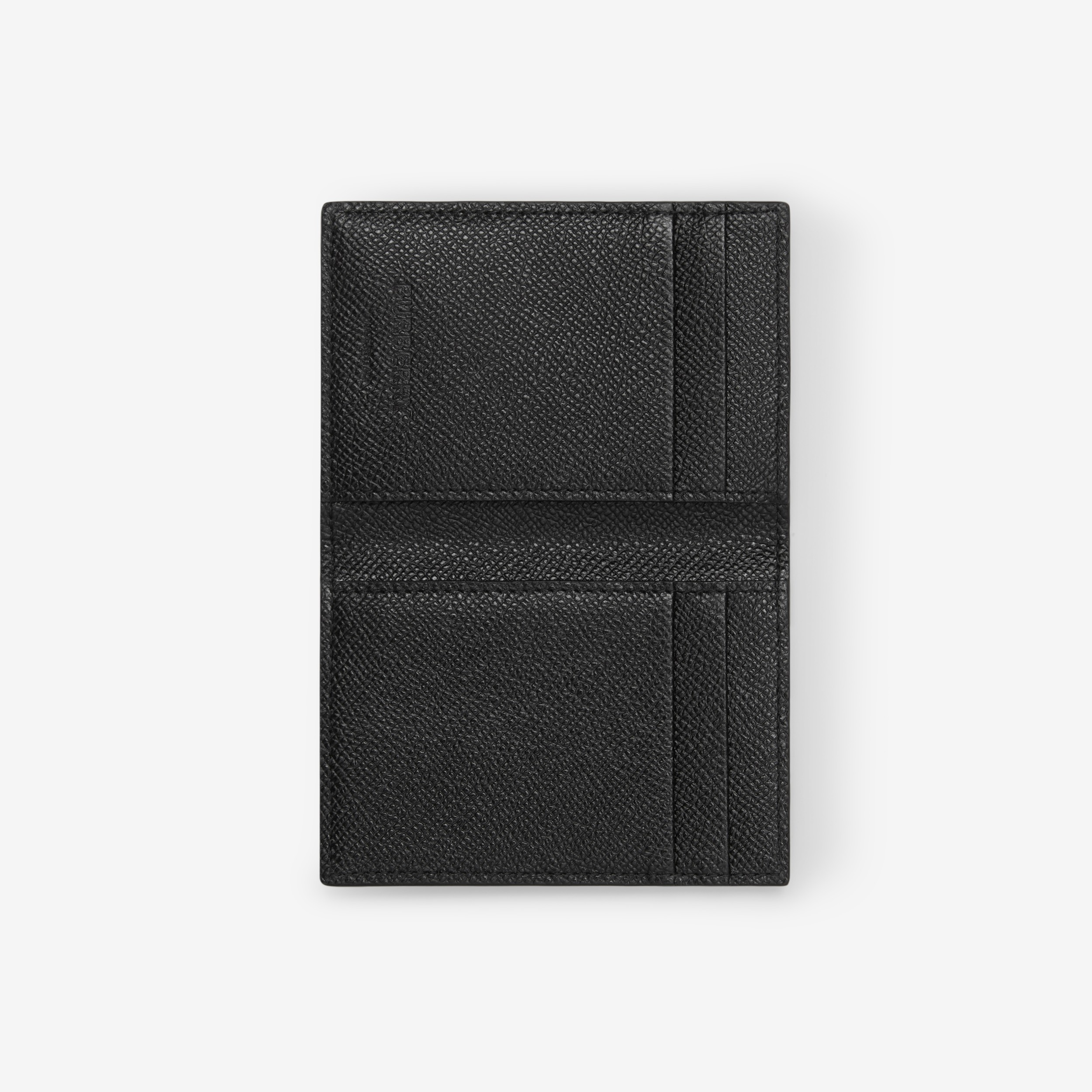 Grainy Leather TB Folding Card Case in Black - Men | Burberry® Official