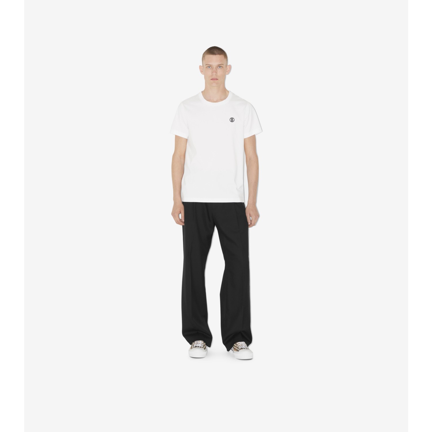 コットンTシャツ (ホワイト) - メンズ, コットン | Burberry®公式サイト