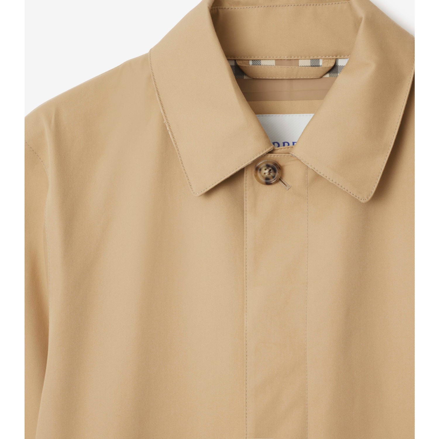 Mid-length Bonded Gabardine Car Coat
