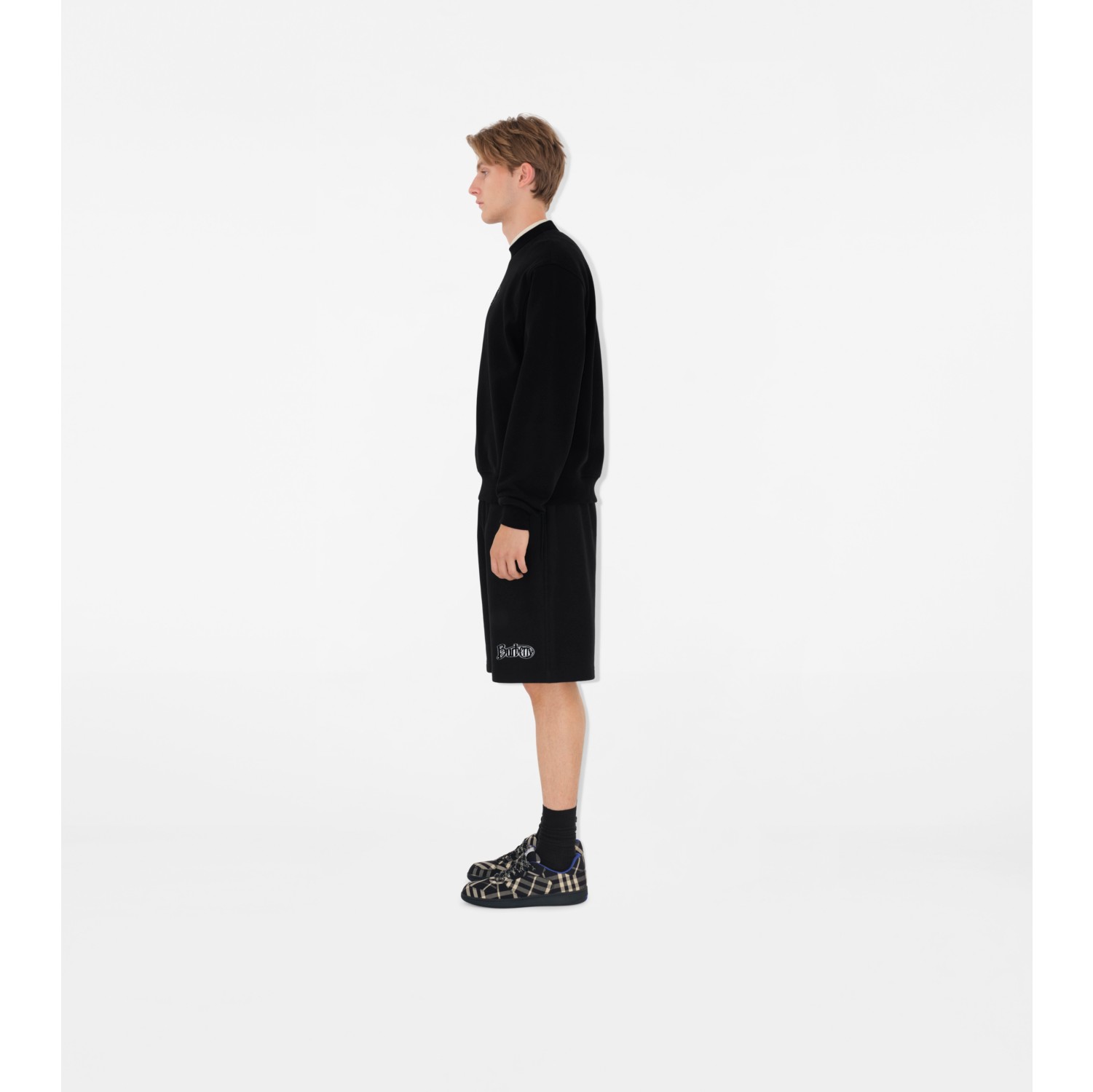 Pantaloncini in cotone con logo