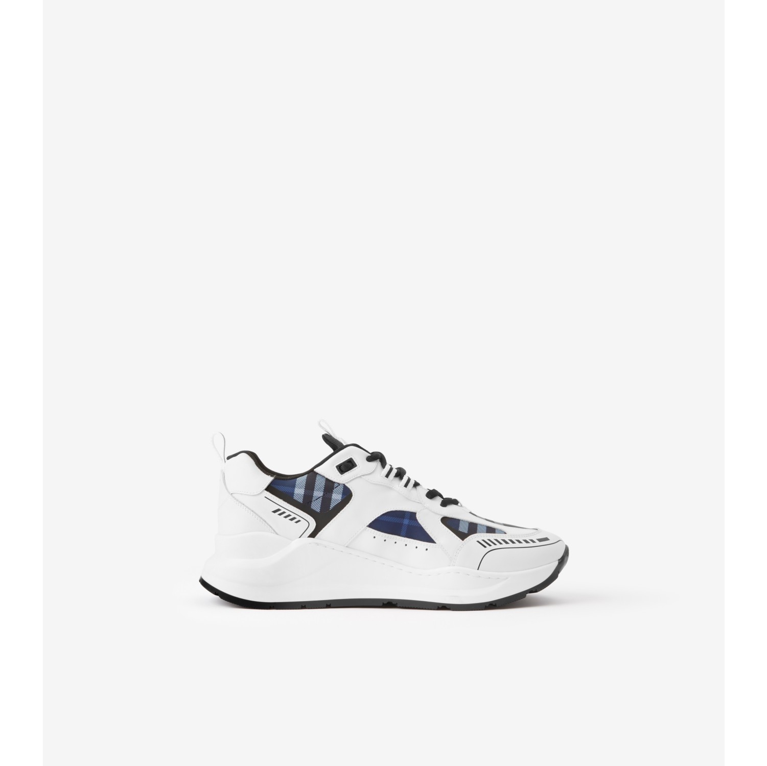 Burberry Monogram Canvas Sneaker In Blue