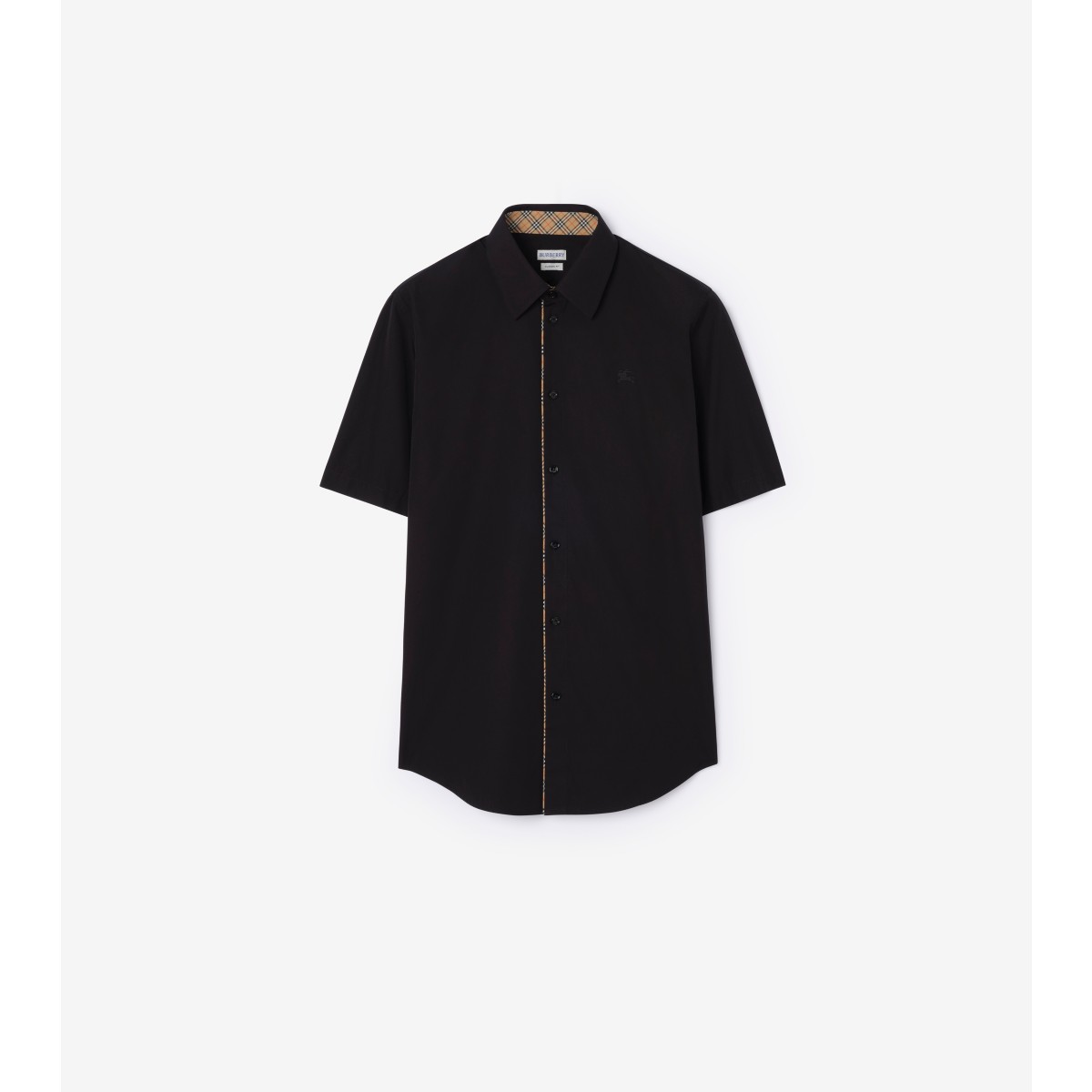  Check Classic Fit Piping Cotton Poplin Shirt