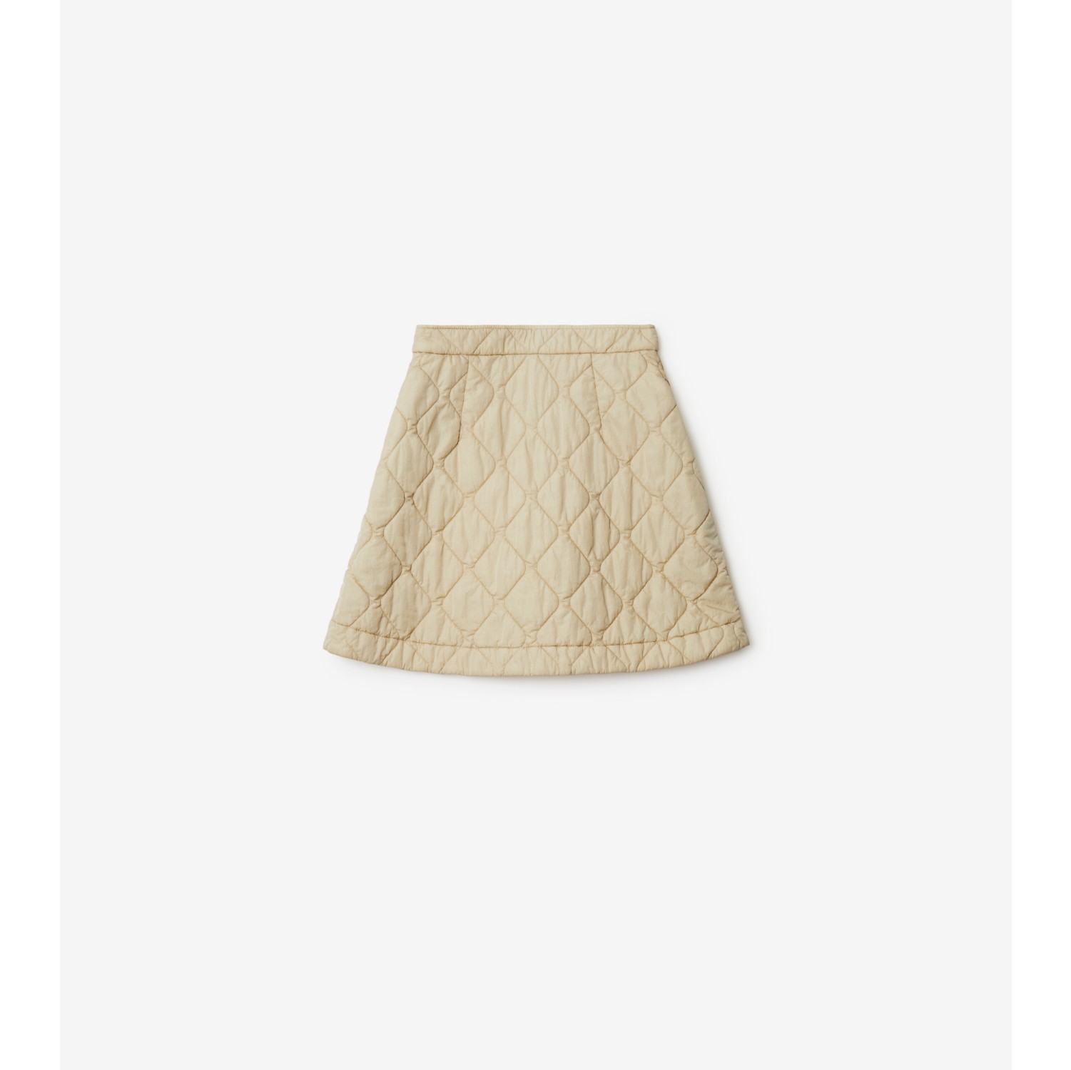 Quilted Nylon Mini Skirt in Soap - Women | Burberry® Official